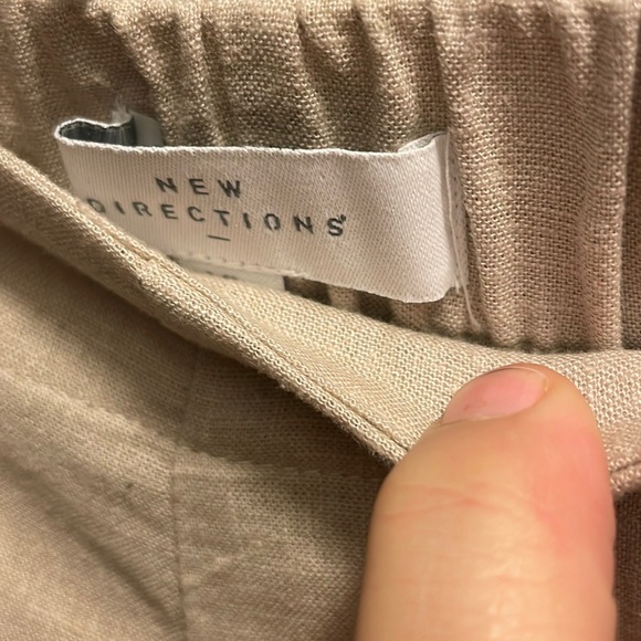New Directions Cropped Linen-Blend Pants XL - Picture 7 of 12